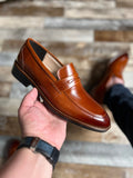 Model Mocassin Oxford Tobacco