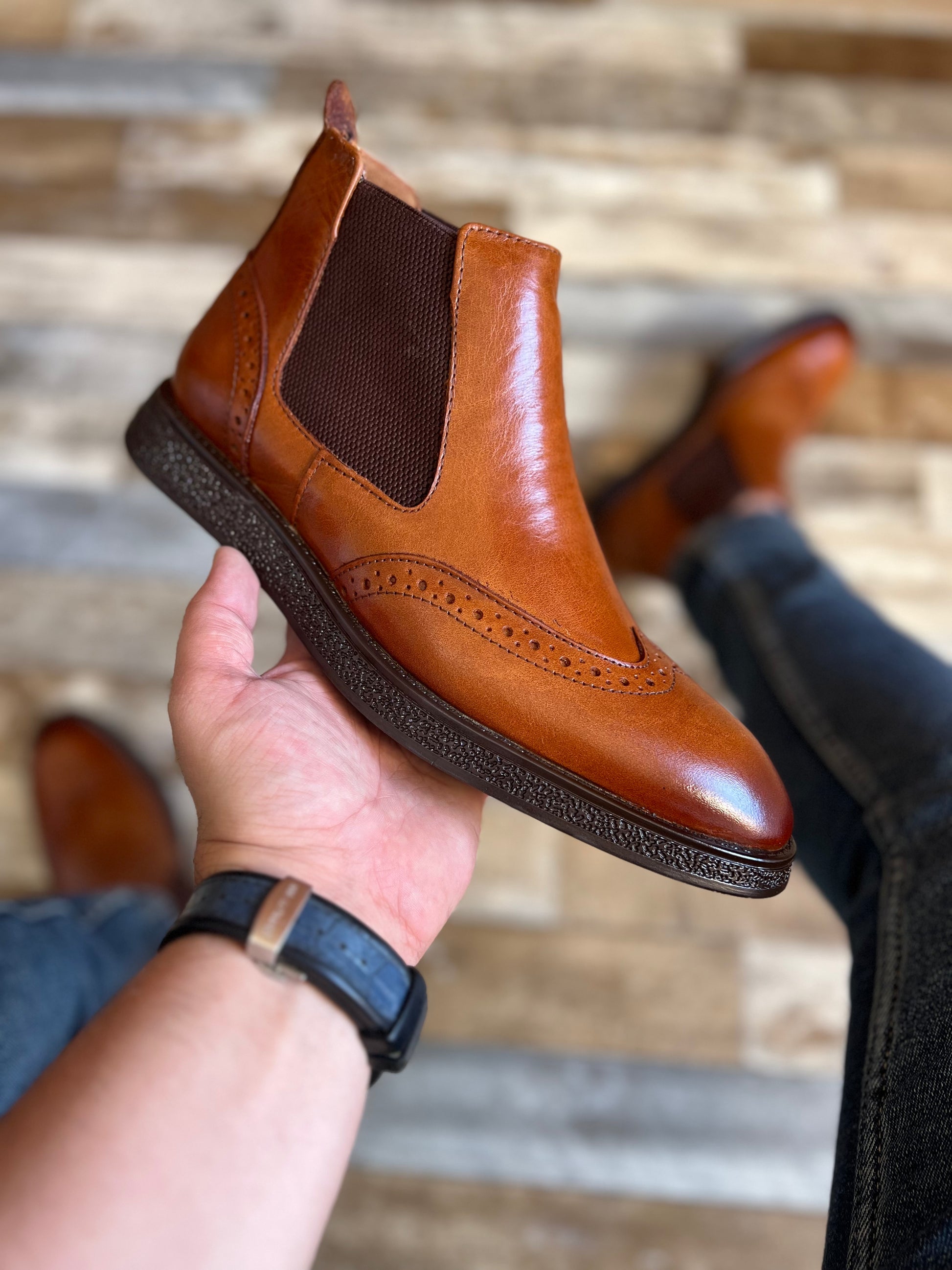 Bottes Chelsea tabaco